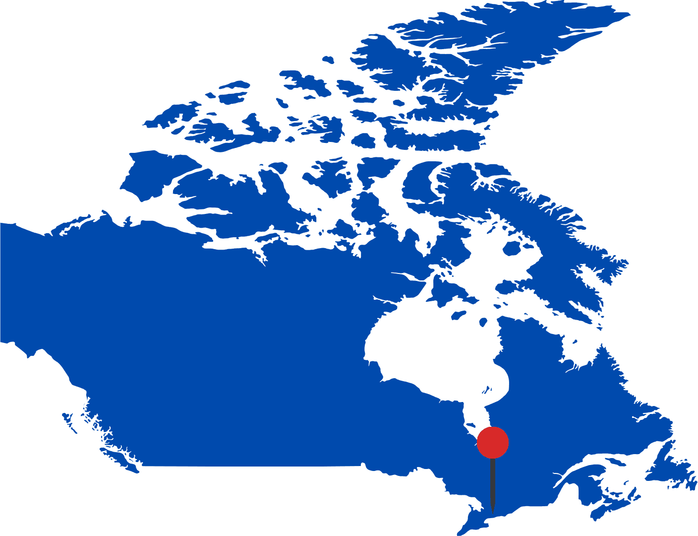 Map showing Evolve Learning serving families across Canada