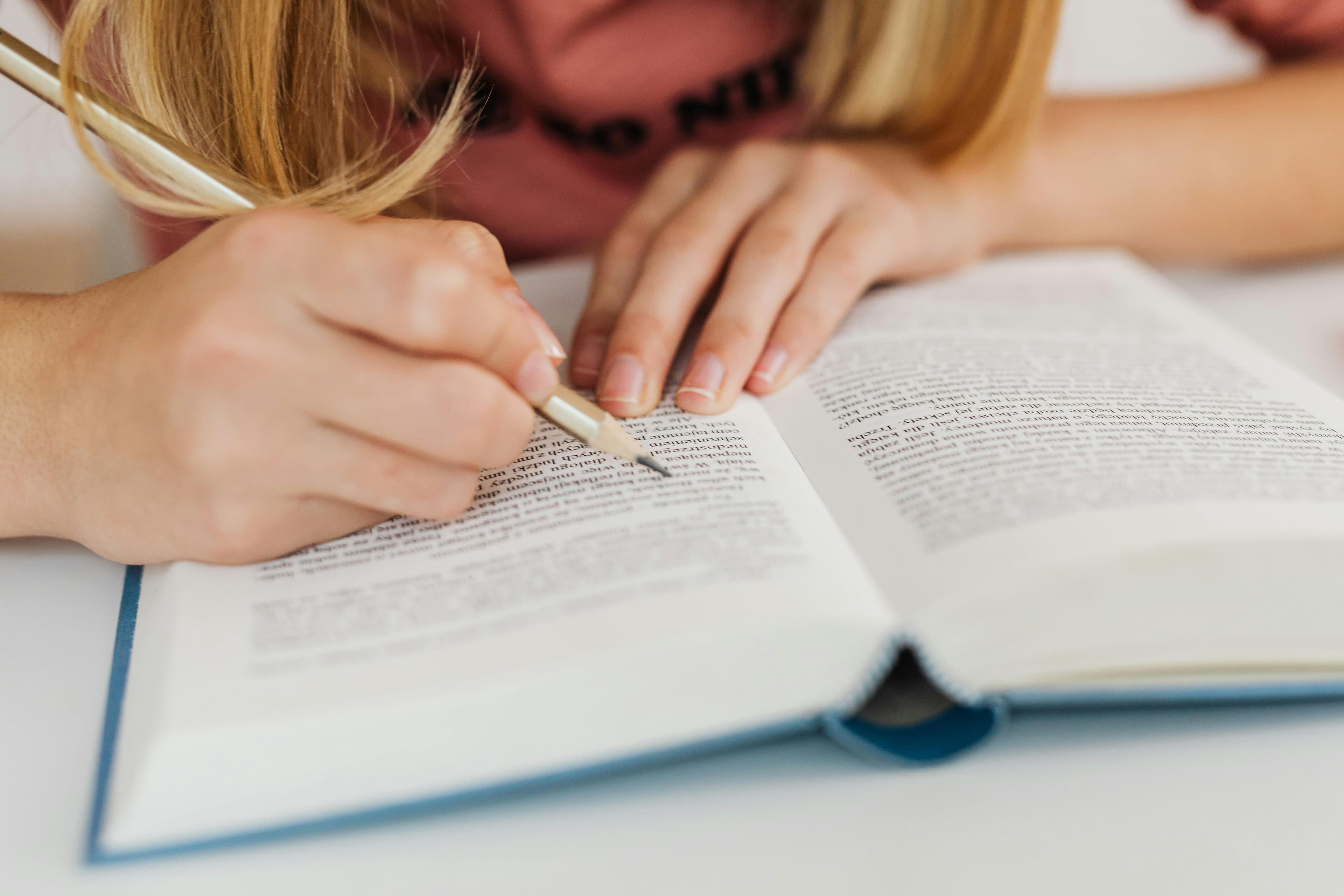 Books and writing for English tutoring